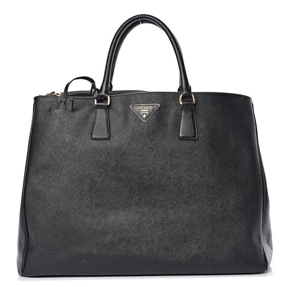 Prada Saffiano Lux Extra Large Galleria Double Zip Tote Black 1 of 26