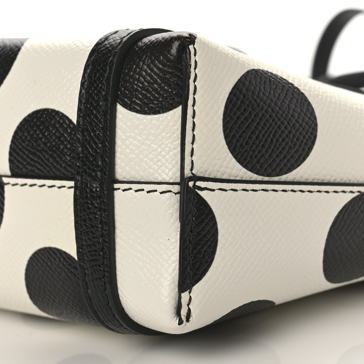 Dauphine Polka Dot Mini Crossbody Bag White