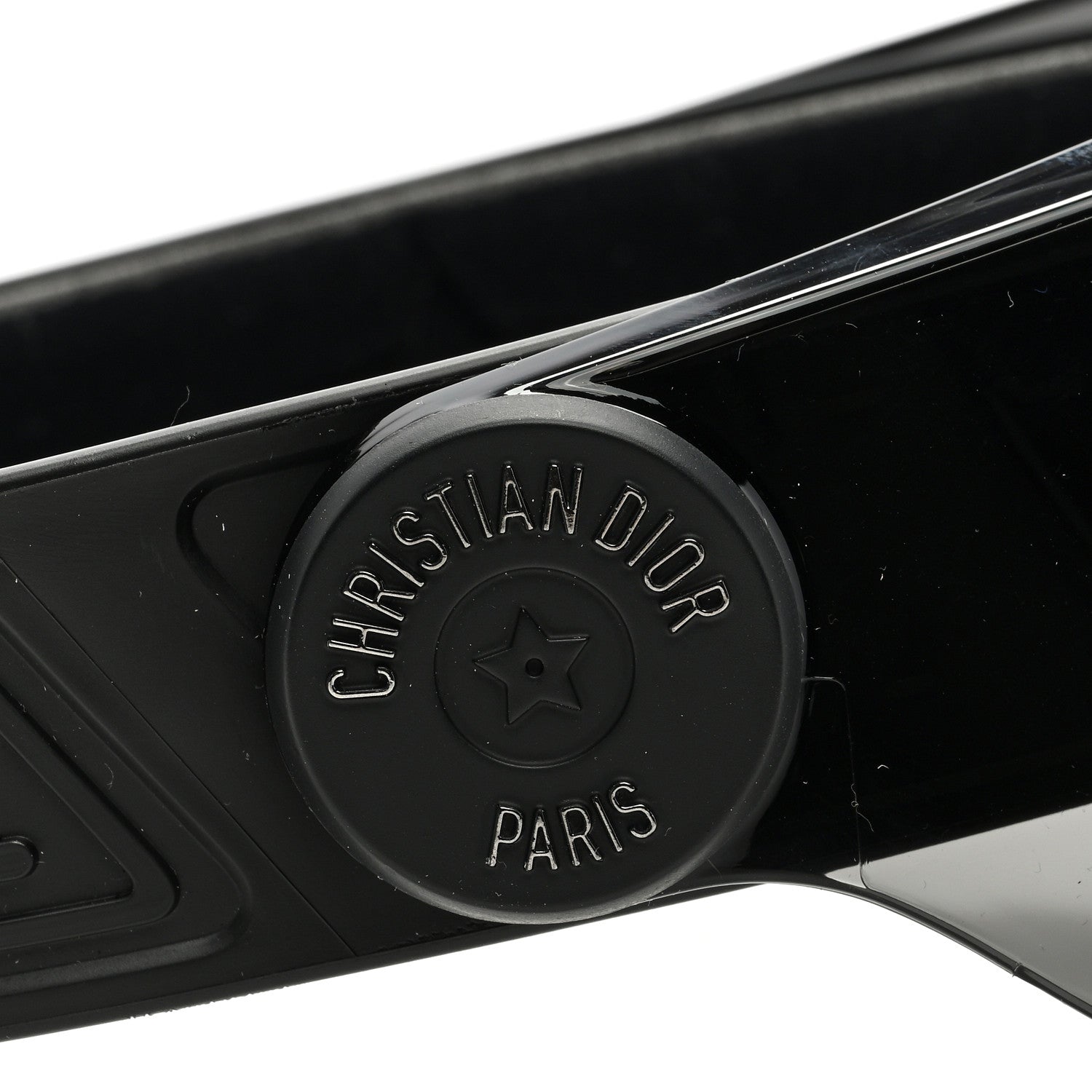 Christian Dior Mirrored DiorClub V1U Sun Visor Black 7 of 8