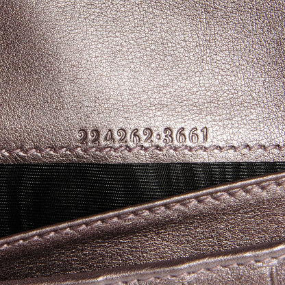 Gucci Imprime Monogram GG Pierce Chain Clutch Wallet Mauve 7 of 7