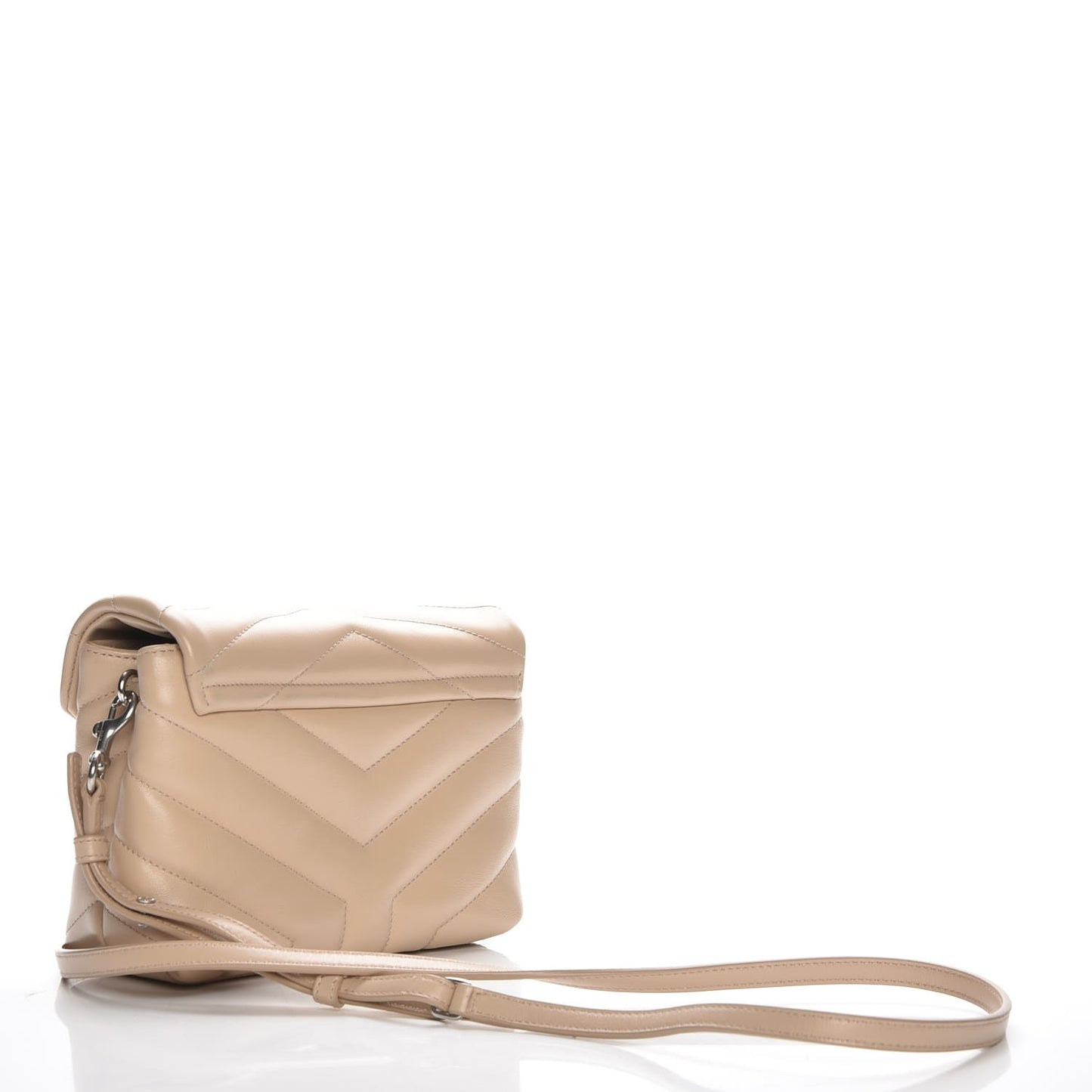 Calfskin Y Quilted Monogram Toy Loulou Crossbody Bag Nude Powder