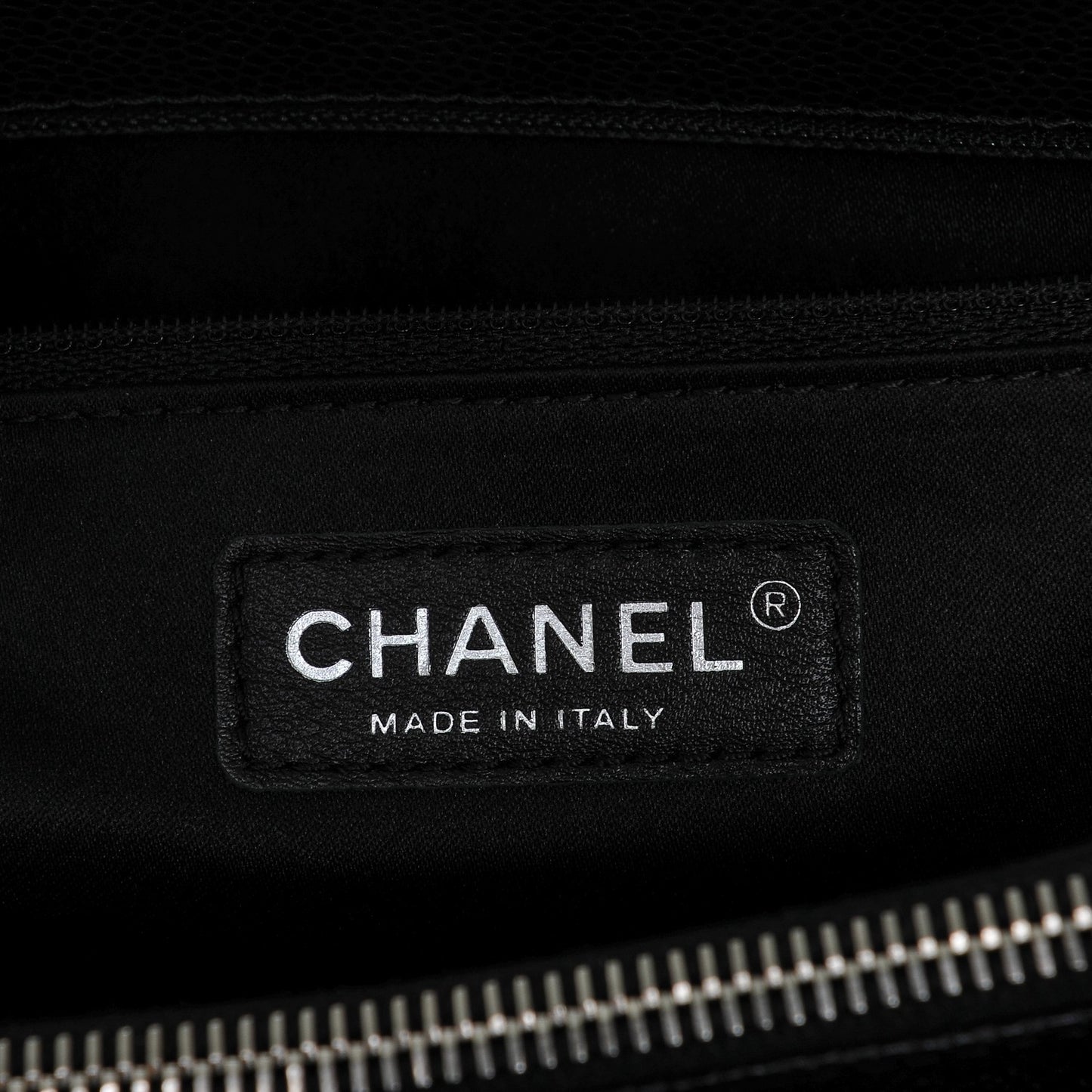 Caviar Quilted Grand Shopping Tote GST Black