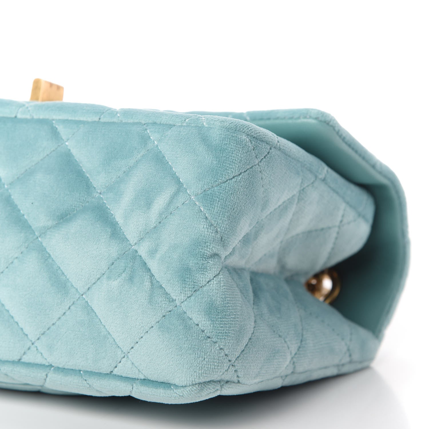 Chanel Velvet Quilted Mini 2.55 Reissue Flap Light Blue 7 of 11