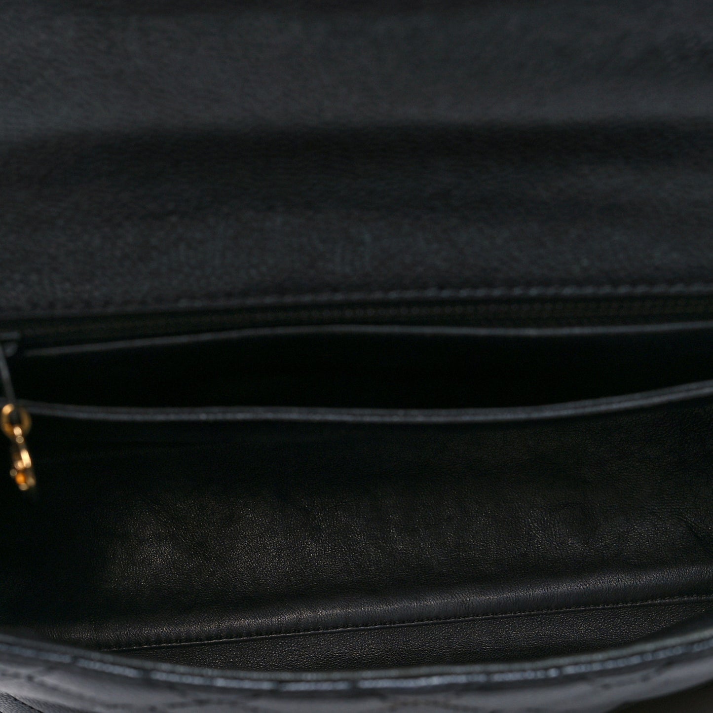 Caviar Quilted Jumbo Kelly Flap Black