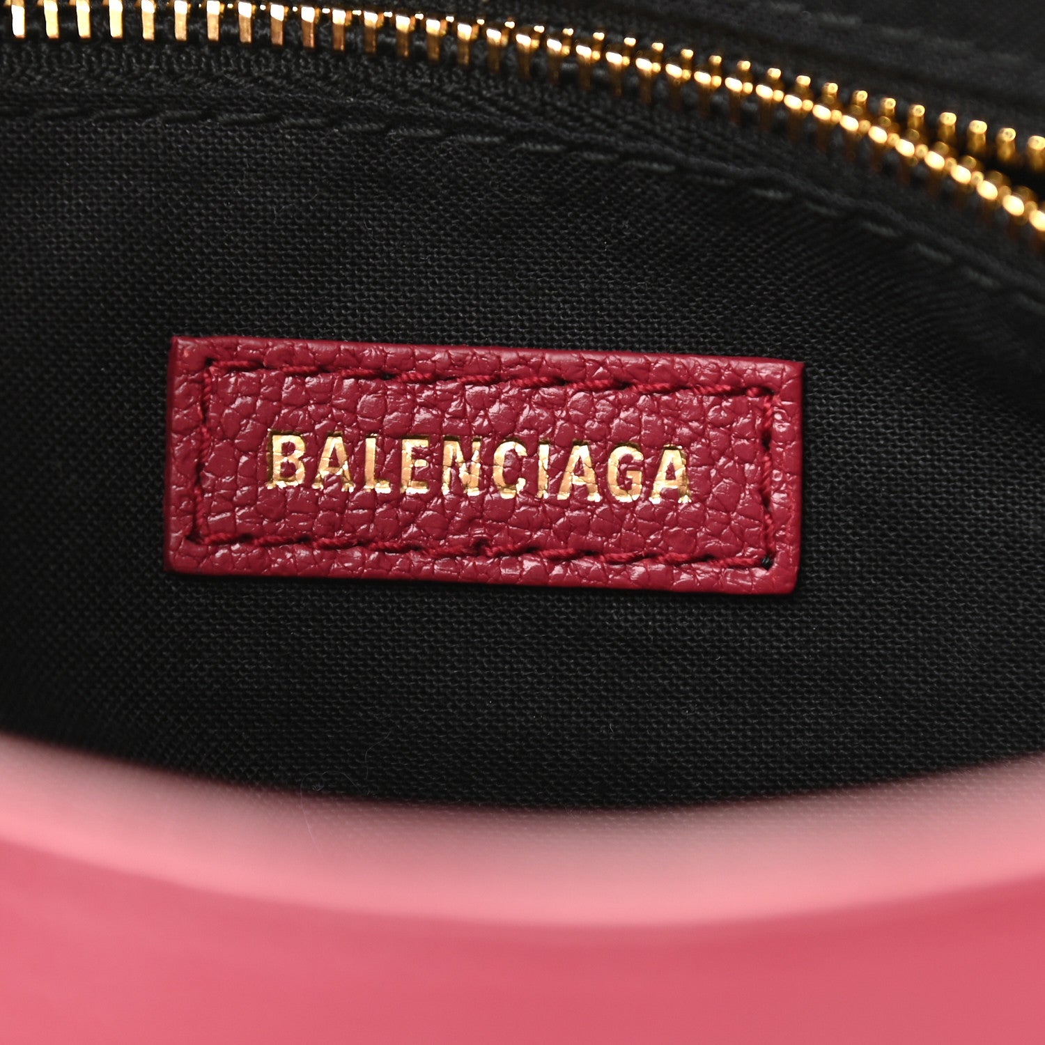 Balenciaga Chevre Gold Metallic Edge Hardware S City Rouge Grenat 6 of 8