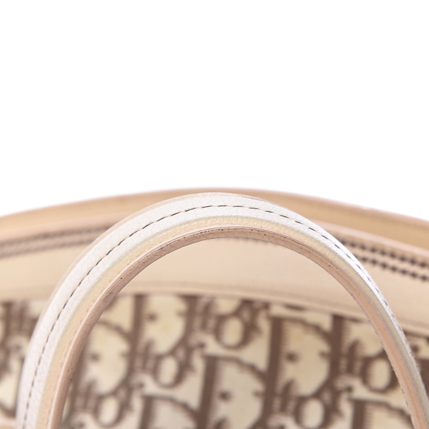 Christian Dior Monogram Vintage Flowers Frame Satchel Beige 15 of 16