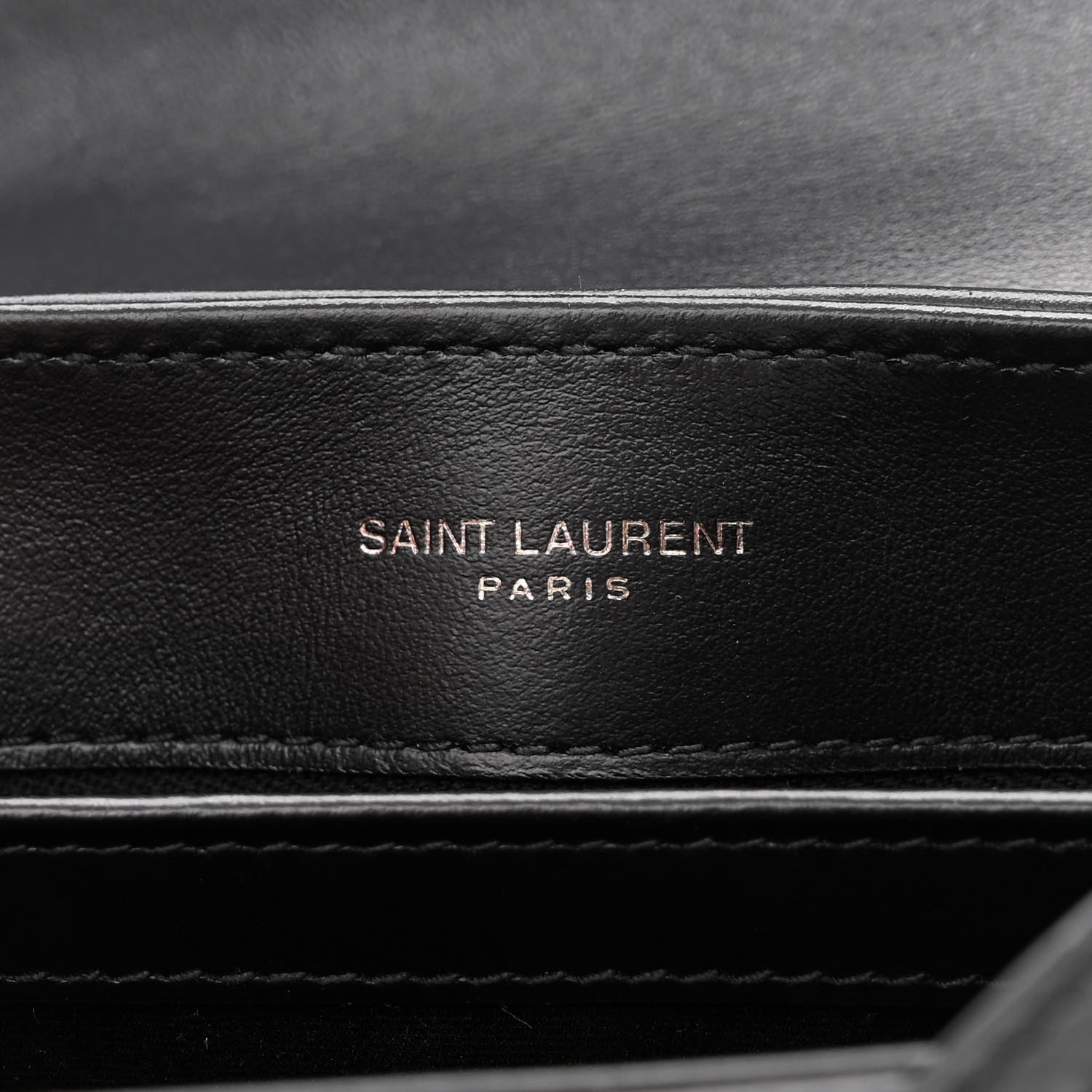 Saint Laurent Calfskin Y Quilted Monogram Monochrome Toy Loulou Crossbody Bag Black 6 of 11