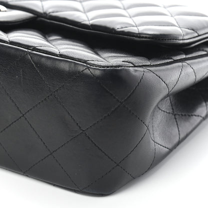 Chanel Lambskin Quilted Jumbo Double Flap Black 9 of 12