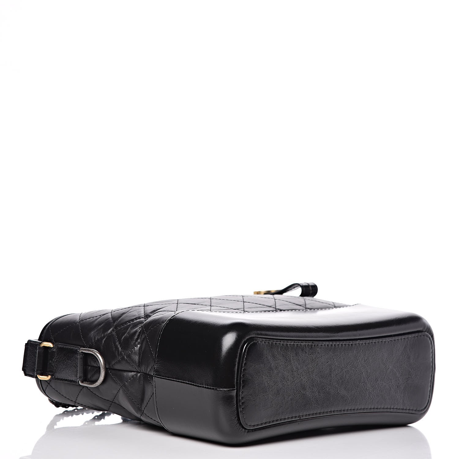 Chanel Aged Calfskin Quilted Medium Gabrielle Hobo Black 4 of 11