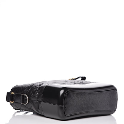 Chanel Aged Calfskin Quilted Medium Gabrielle Hobo Black 4 of 11