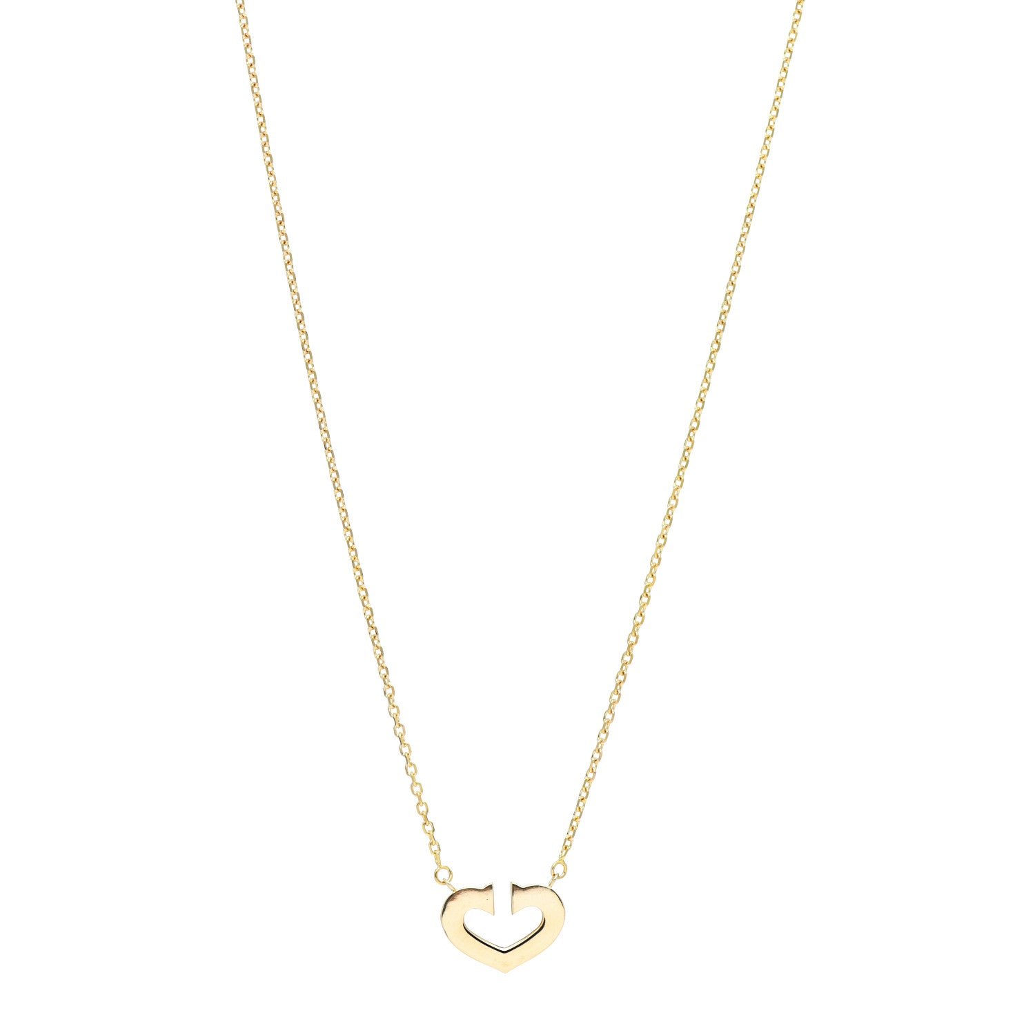 Cartier 18K Yellow Gold Medium Hearts and Symbols Necklace 1 of 11