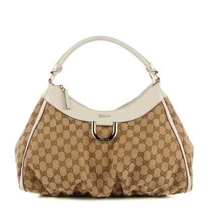 Gucci Monogram Large D Gold Hobo Off White 1 of 7