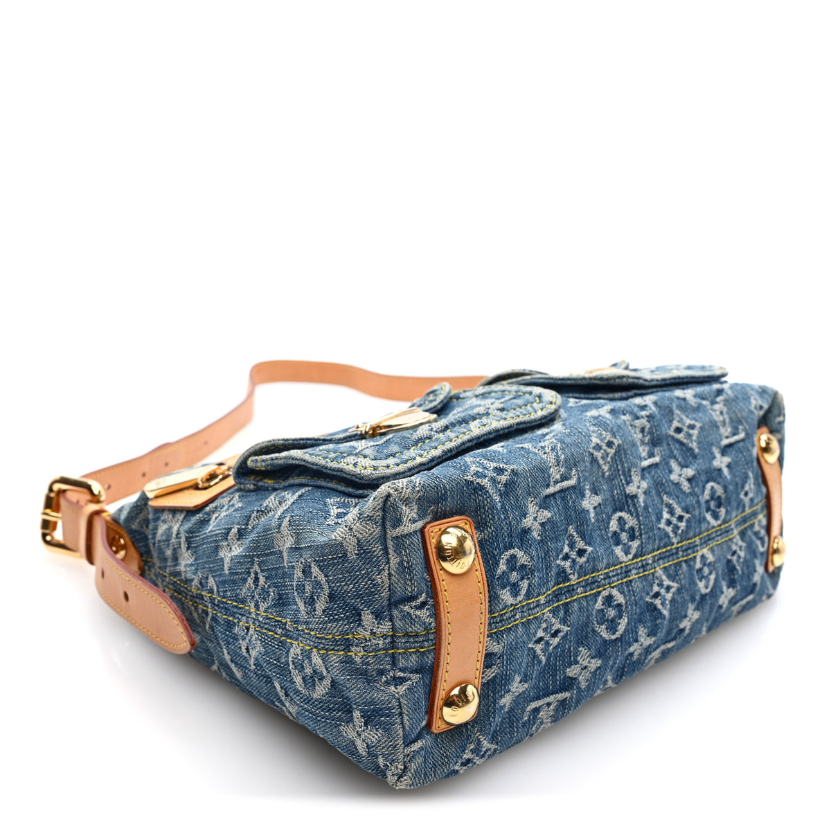 Monogram Denim Baggy PM Blue