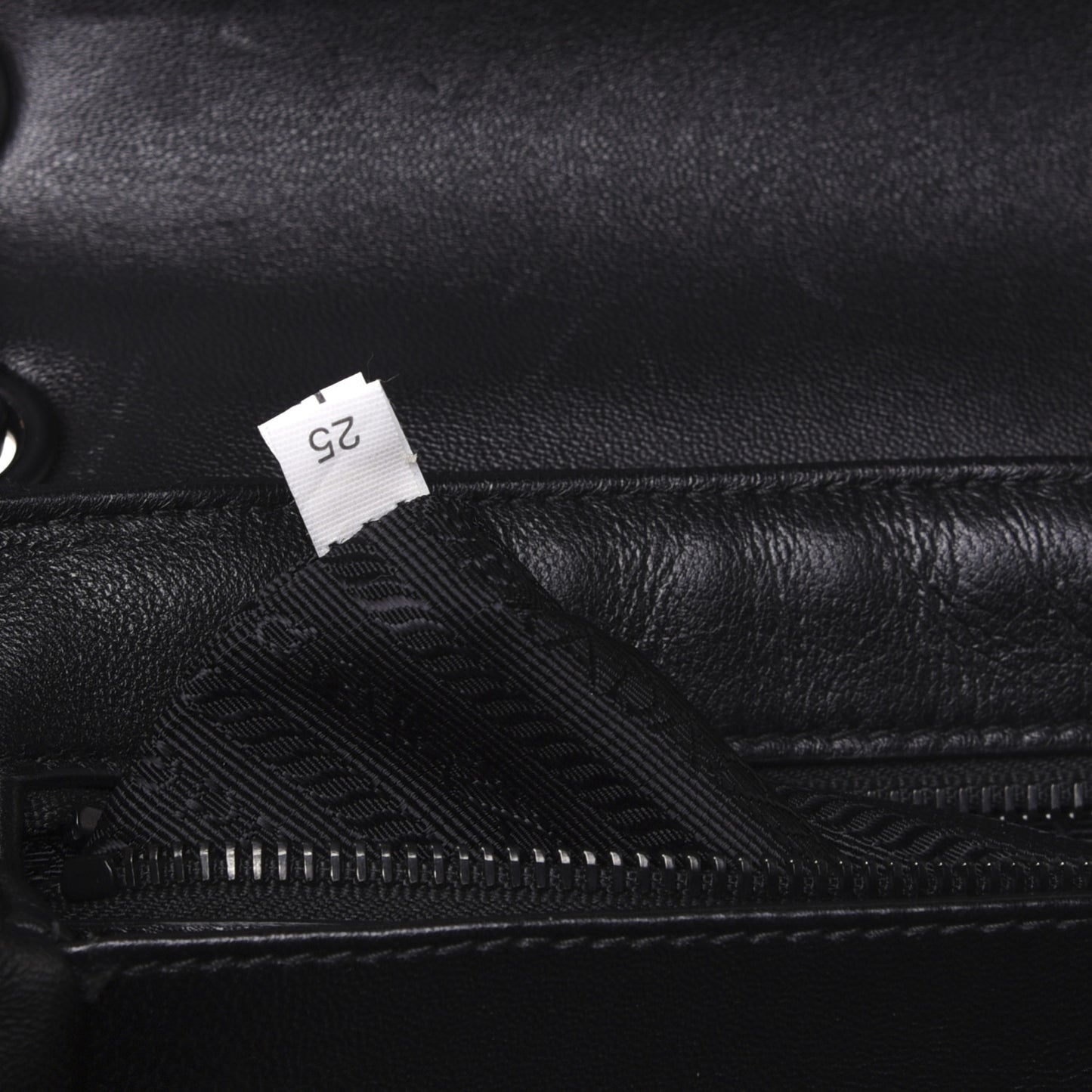 Nappa Triangle Stitched Large Spectrum Bag Black