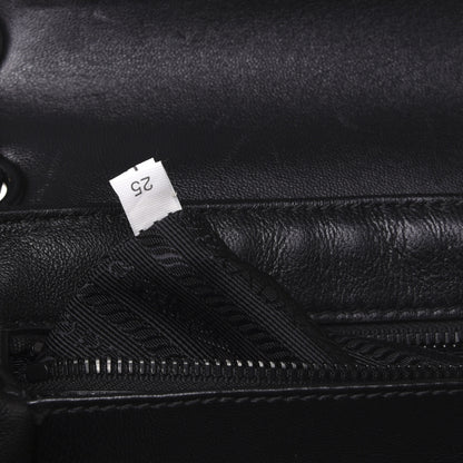 Prada Nappa Triangle Stitched Large Spectrum Bag Black 10 of 18
