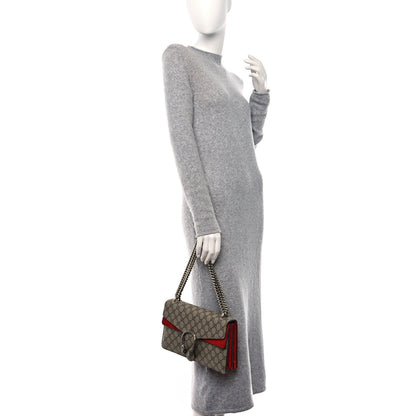 Gucci GG Supreme Monogram Small Dionysus Shoulder Bag Red 2 of 11