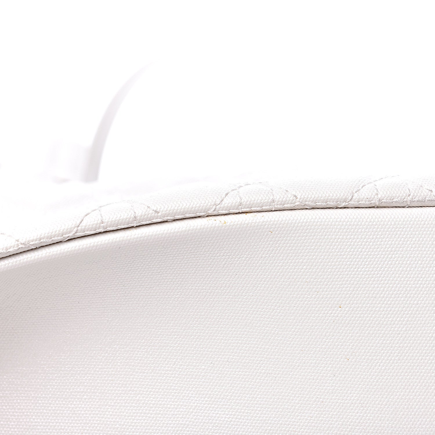 Christian Dior Coated Canvas Cannage Medium Panarea Tote White 8 of 11