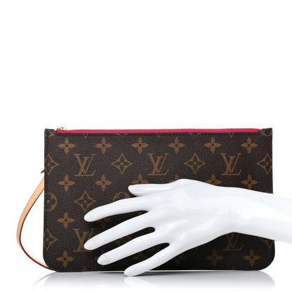 Louis Vuitton Monogram Neverfull MM GM Pochette Pivoine 2 of 6