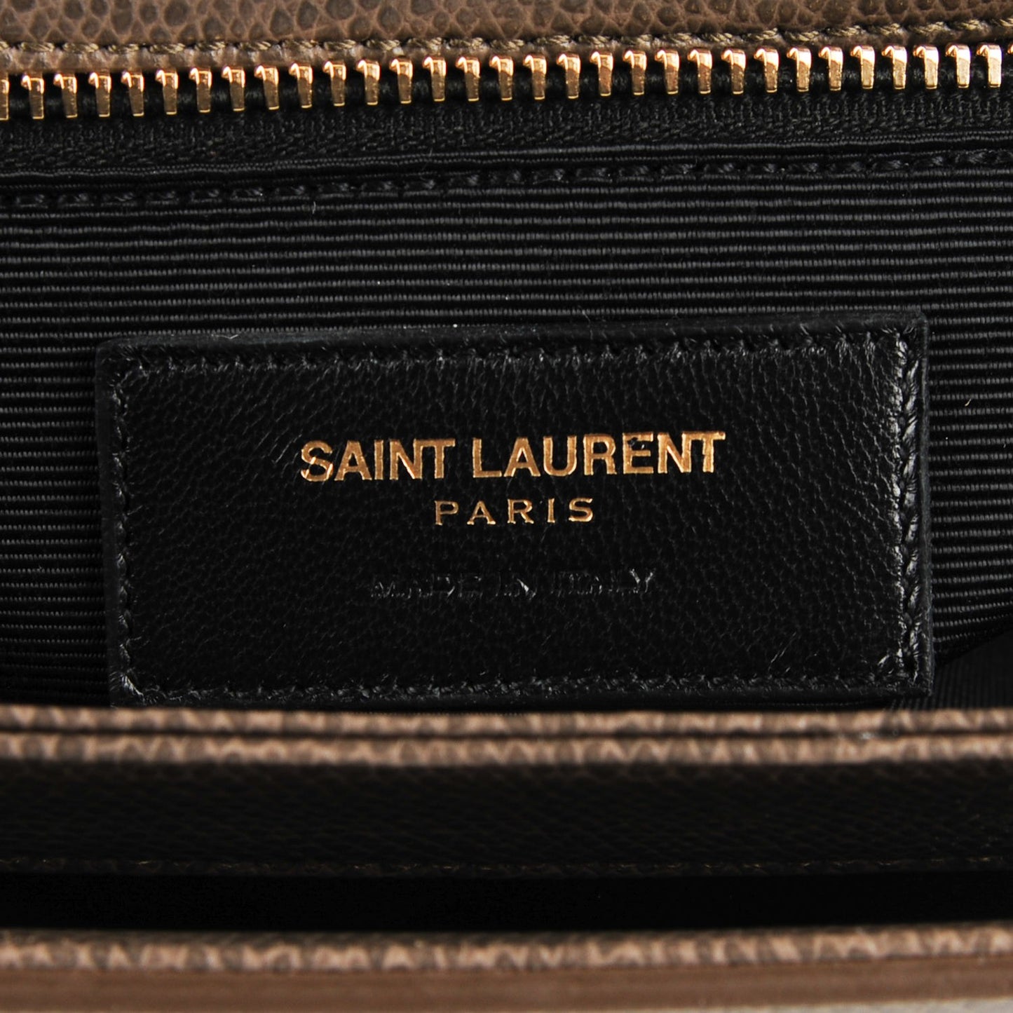 Textured Calfskin Medium Classic Monogram Universite Bag Grey