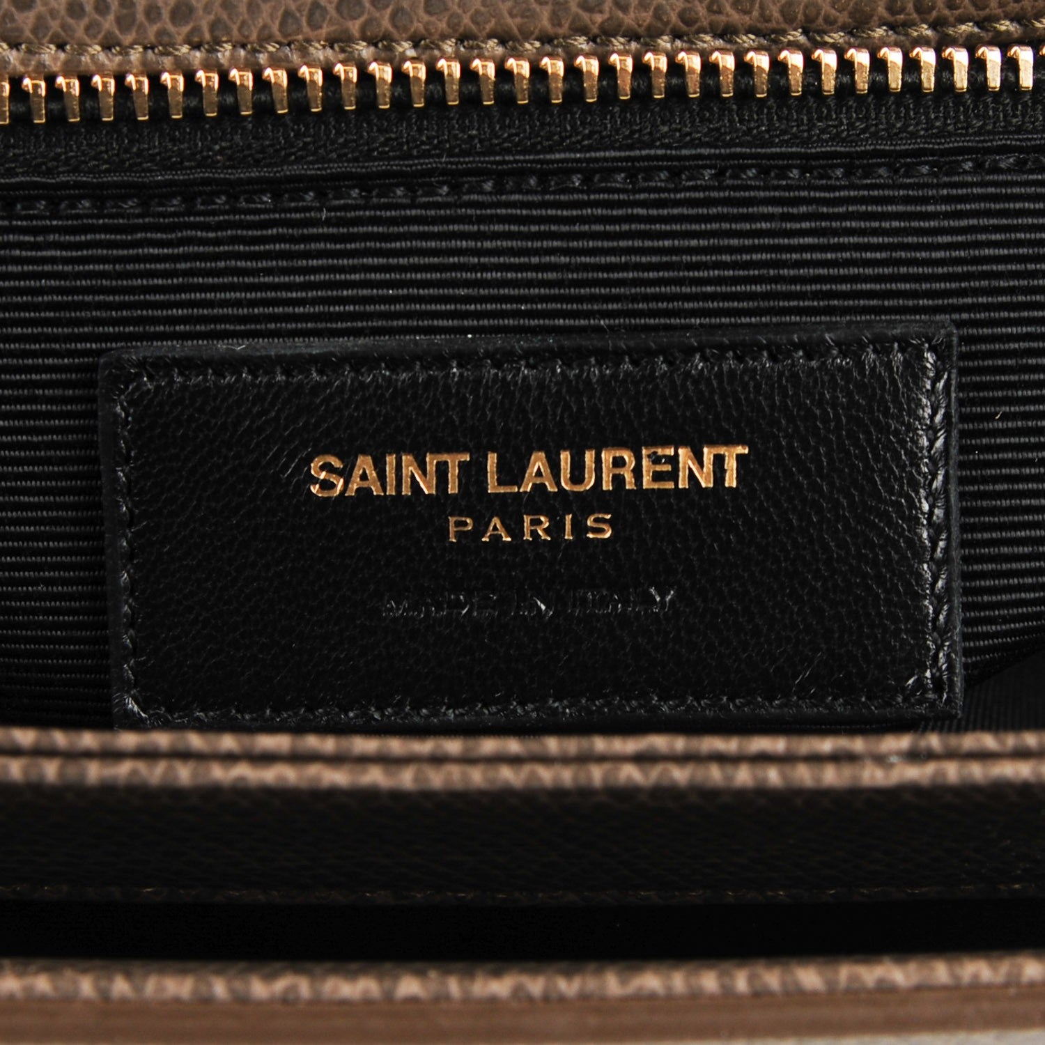 Saint Laurent Textured Calfskin Medium Classic Monogram Universite Bag Grey 6 of 8