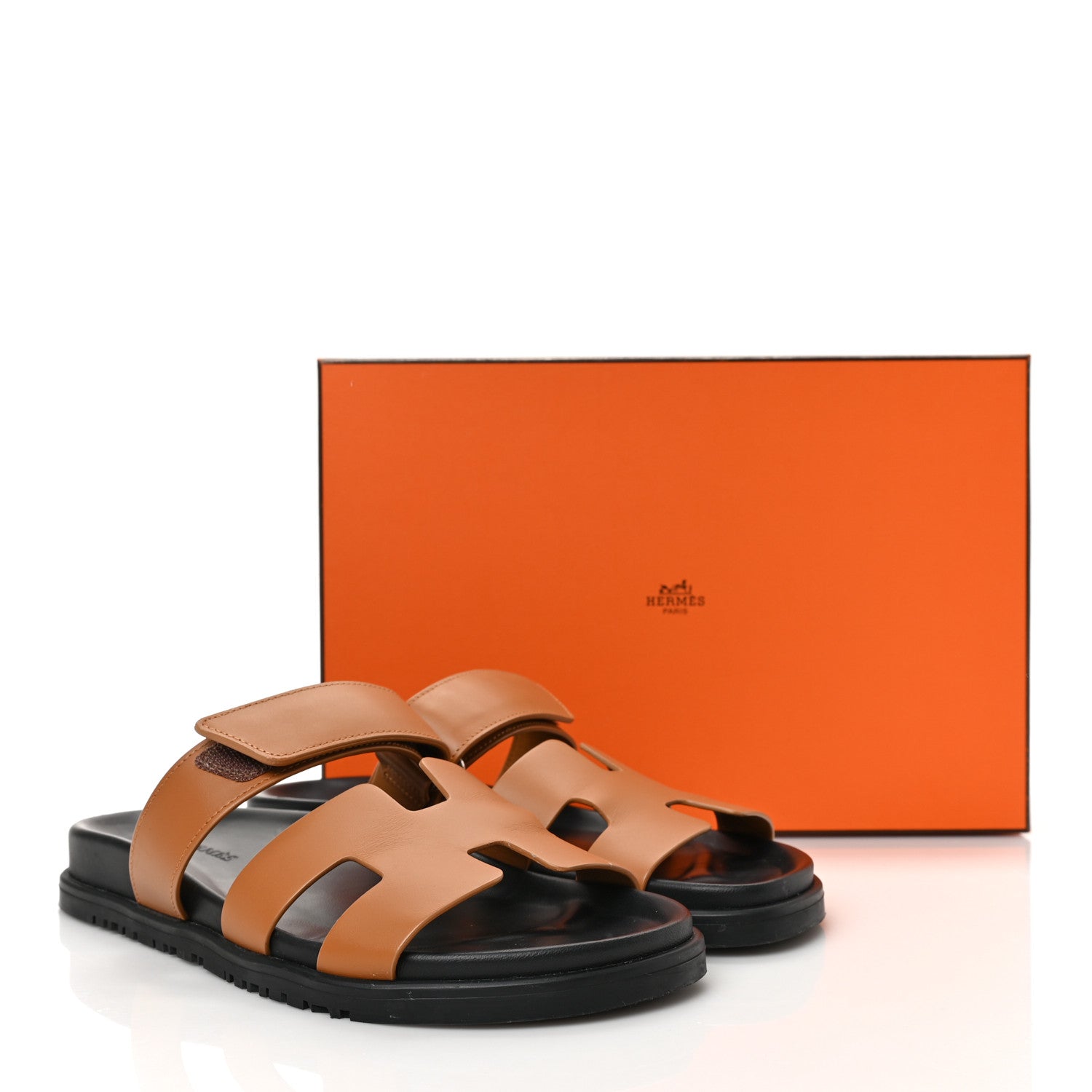 Hermes Calfskin Womens Chypre Sandals 39 Gold 10 of 10
