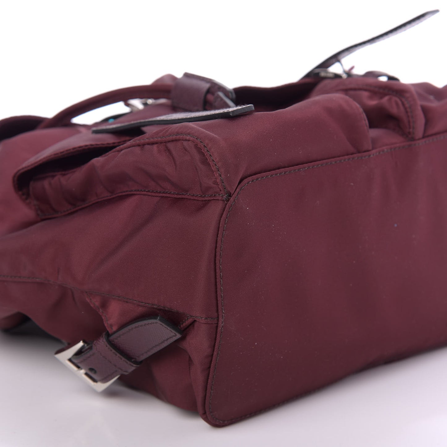 Nylon Vela Small Backpack Bordeaux Black