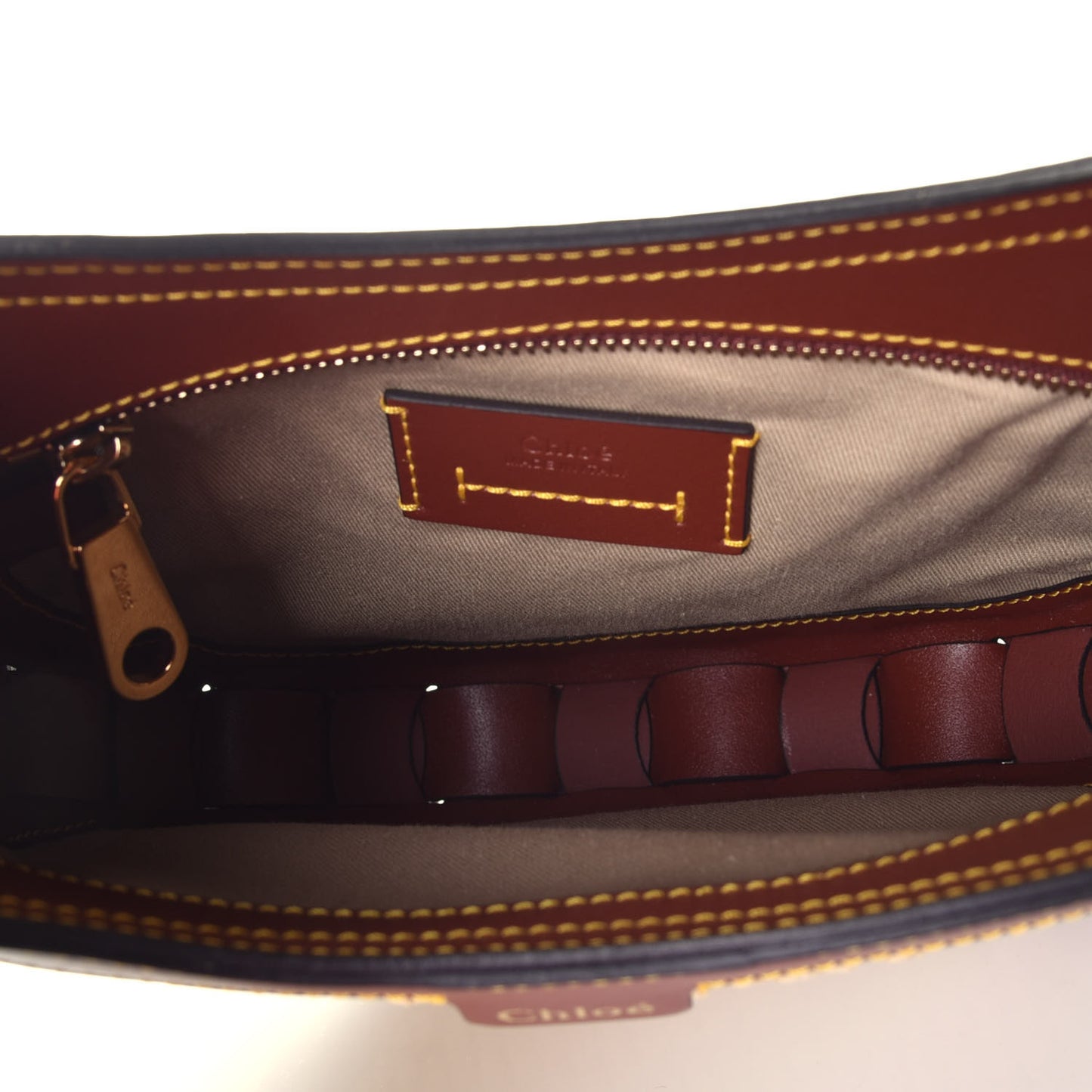 Calfskin Raffia Embroidered Small Darryl Crossbody Brown