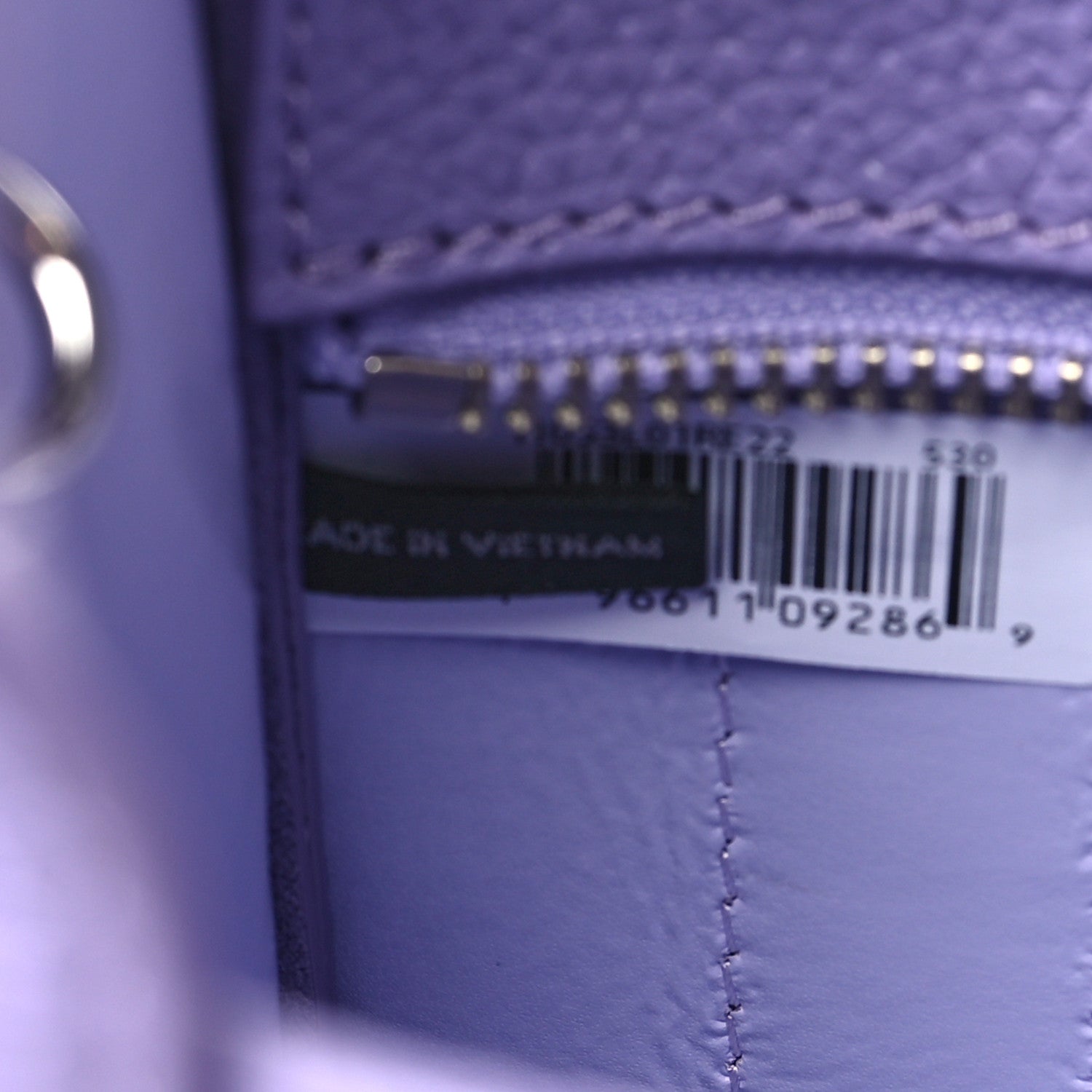 Marc Jacobs Grained Calfskin Micro The Tote Bag Lavender 6 of 9