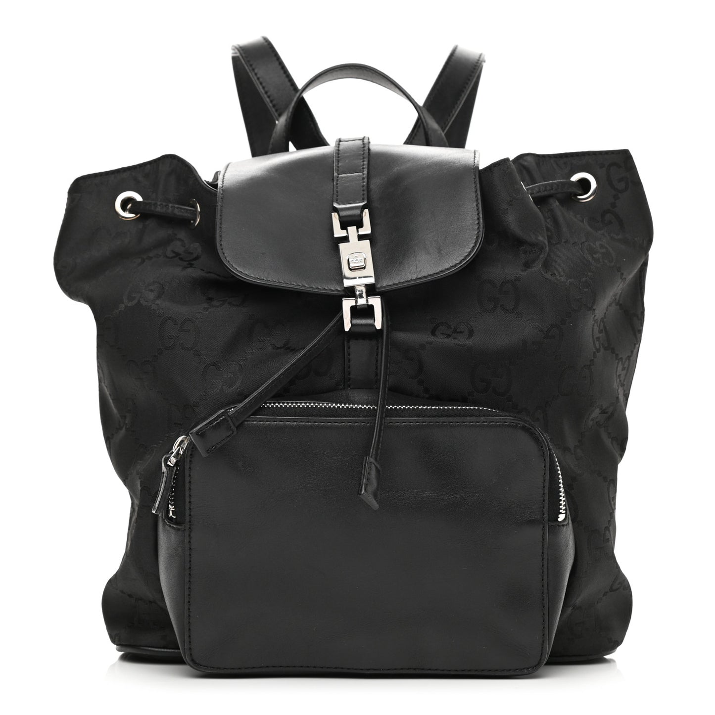 Nylon Monogram Backpack Black