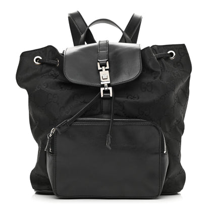 Gucci Nylon Monogram Backpack Black 1 of 15