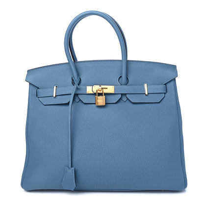 Hermes Togo Birkin 35 Azur 1 of 10