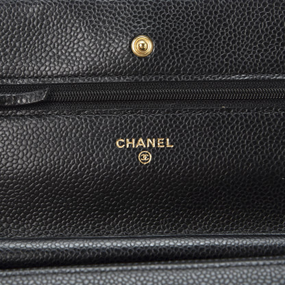 Chanel Caviar Quilted Wallet On Chain WOC Black 7 of 11