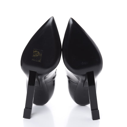 Saint Laurent Patent Opyum Appelle Moi Ankle Strap Pump 38 Black 5 of 9