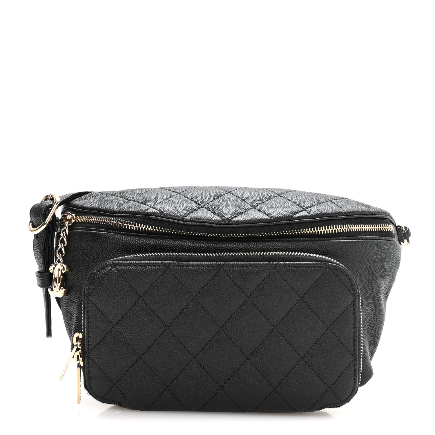 Chanel Caviar Quilted Business Affinity Waist Belt Bag Black 1 of 10