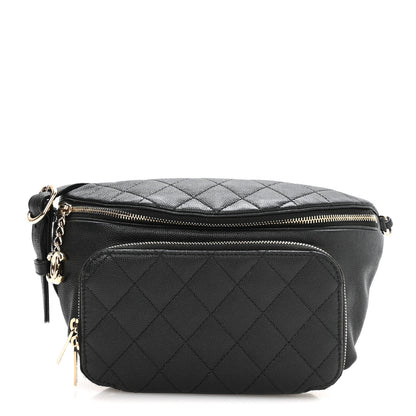 Chanel Caviar Quilted Business Affinity Waist Belt Bag Black 1 of 10