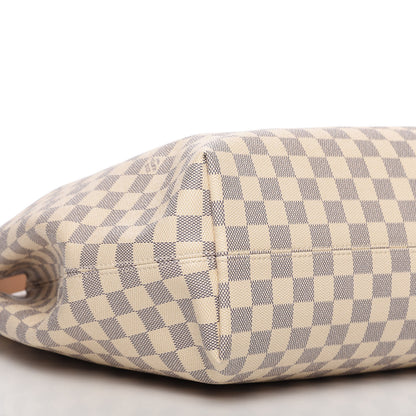 Louis Vuitton Damier Azur Graceful MM Rose Ballerine 6 of 12