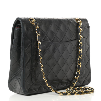 Chanel Lambskin Quilted Medium Double Flap Black 3 of 15
