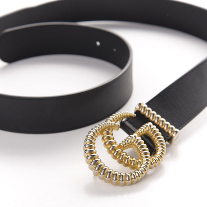 Gucci Moon Calfskin Torchon Double G 40mm Belt 105 42 Black 6 of 7