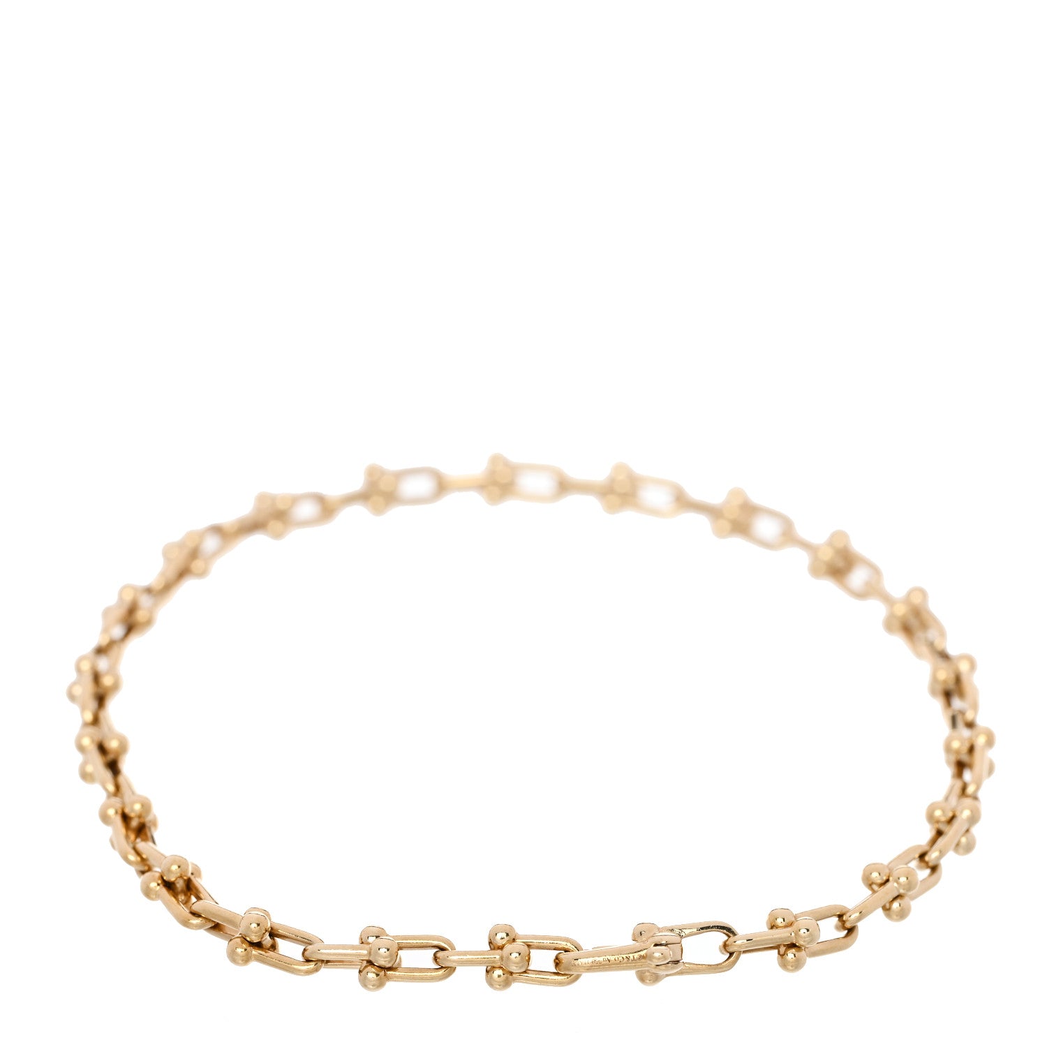 Tiffany 18K Yellow Gold Micro HardWear Link Bracelet 2 of 3