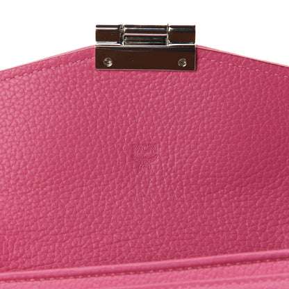 MCM Calfskin Large Patricia Wallet On Chain Pink 8 of 10
