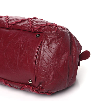 Chanel Calfskin Ultra Stitch Bowler Red 10 of 12