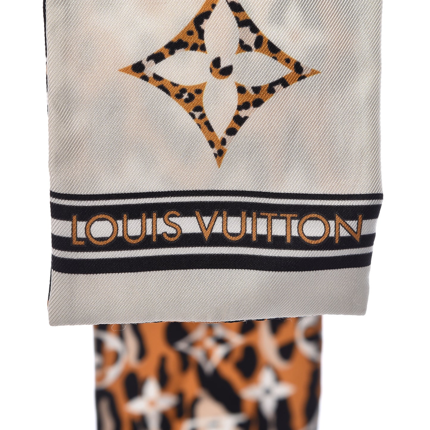Silk Monogram Giant Jungle Bandeau Ivory