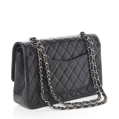 Chanel Caviar Quilted Medium Double Flap Black 2 of 12