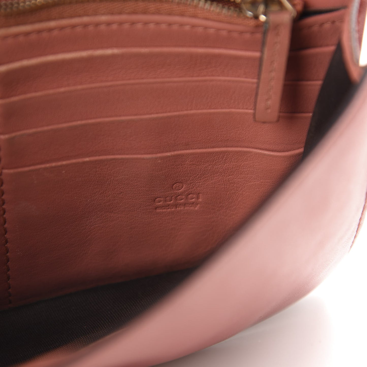 Moon Calfskin Icon Wallet Cameo Pink