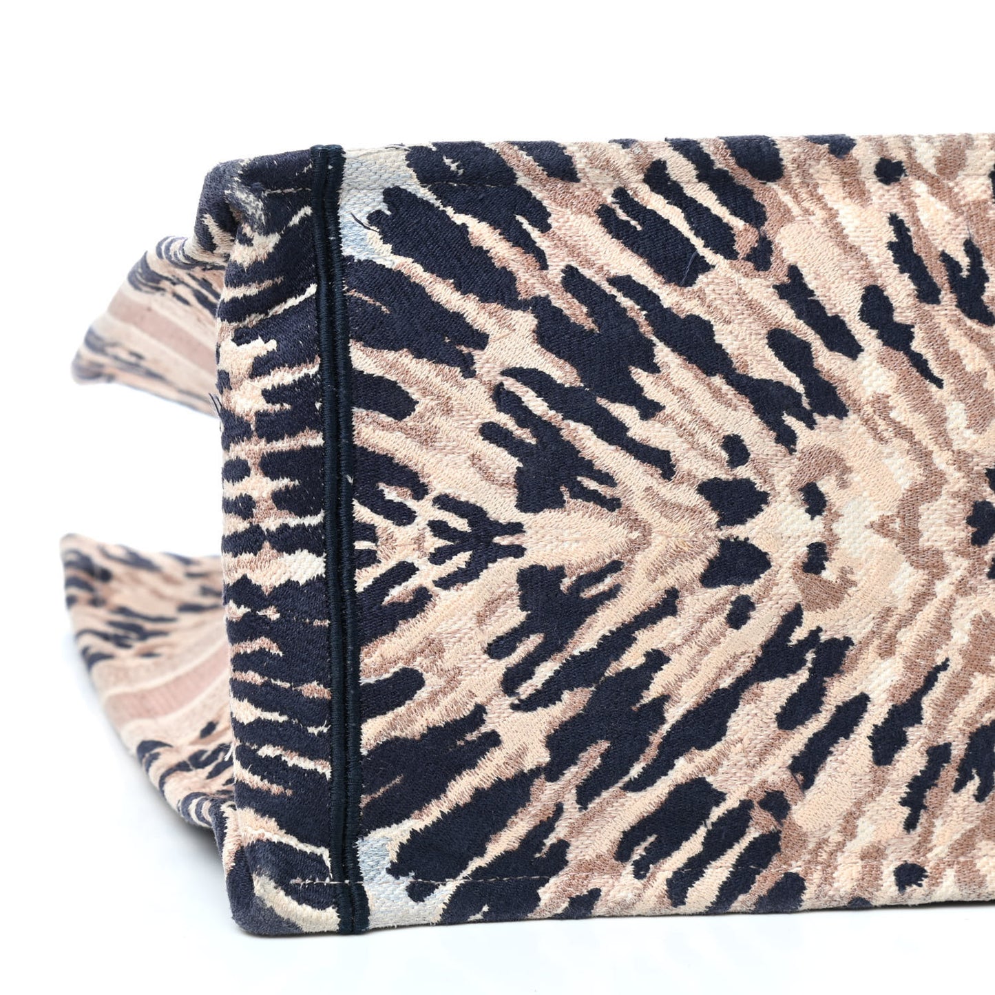 Canvas Embroidered Tie Dye Large Book Tote Multicolor