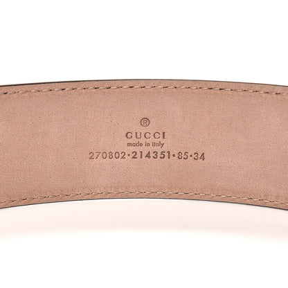 Gucci Grained Calfskin Double G 40mm Belt 85 34 Black 4 of 6