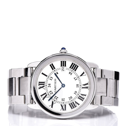 Cartier Stainless Steel 36mm Ronde Solo Quartz Watch 3 of 9