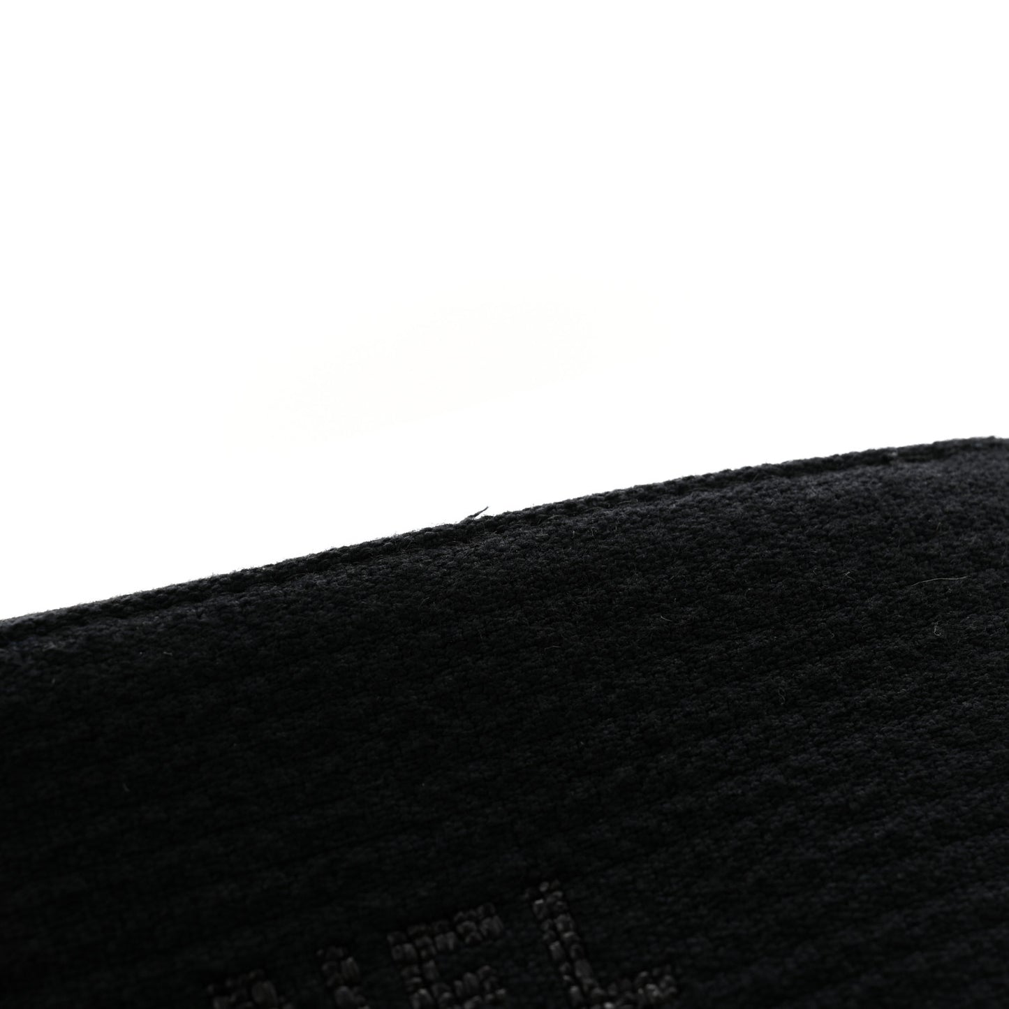 Mixed Fibers Small Deauville Pouch Black