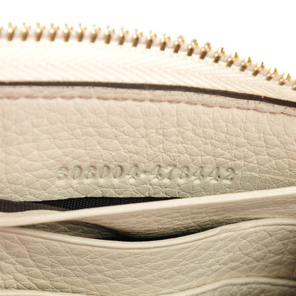 Gucci Pebbled Calfskin Soho Zip Around Wallet Off White 8 of 8