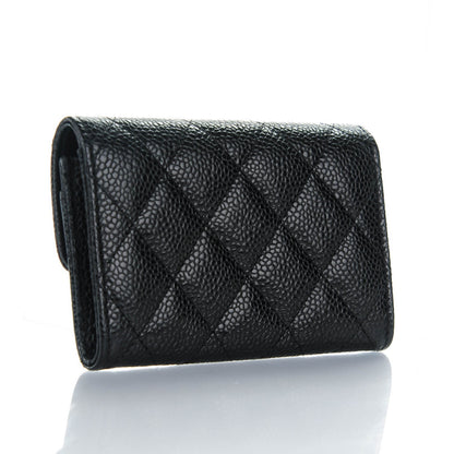 Chanel Caviar Quilted Flap Card Holder Black 3 of 8
